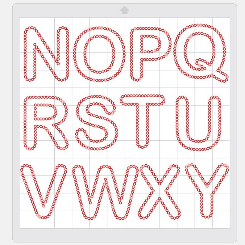 Instant Download 3 Inch Letters to Make Rhinestone Transfer Applique Template in Silhouette