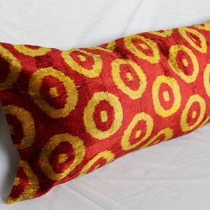 Handwoven Silk Pillow Cover ,14&#39;&#39;x 38&#39;&#39;Inches  Silk Pillow,Lumbar Pillow,35x95cm pillow, Decorative Pillow, Big Silk Pillow , Throw Pillow