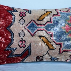 Dekorative Teppich Kissenbezug, 16&#39;&#39;x24&#39;Zoll Teppich Kissen, türkische Teppich Kissen, Wolle Kissen, 60 x 40cm Kissen, dekorative Kissen, Vintage Teppich Kissen