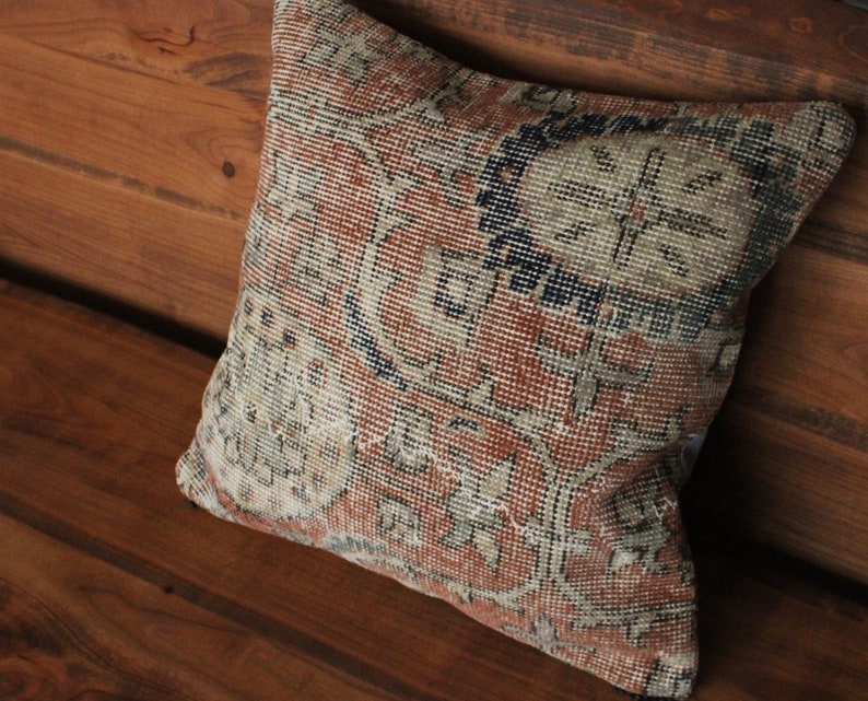Vintage Rug Pillow Rug Pillow Cover,20/'/'x 20/'/'Inches Rug Pillow,Turkish Rug Pillow,Wool Pillow,50 x 50cm pillow,Decorative Pillow