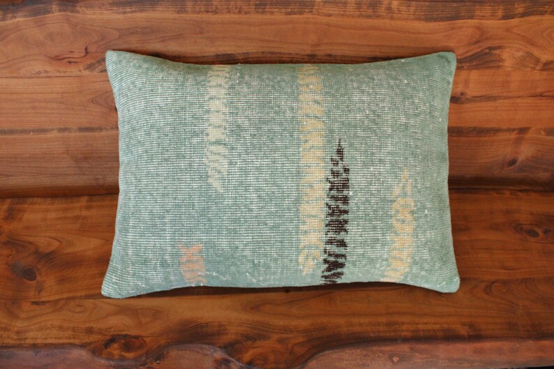 Handmade Rug Pillow Cover,28/'/'x 20/'/'Inches Turkish Pillow Wool Pillow,70 x 50cm pillow,Decorative Pillow Rug Pillow Vintage Rug Pillow