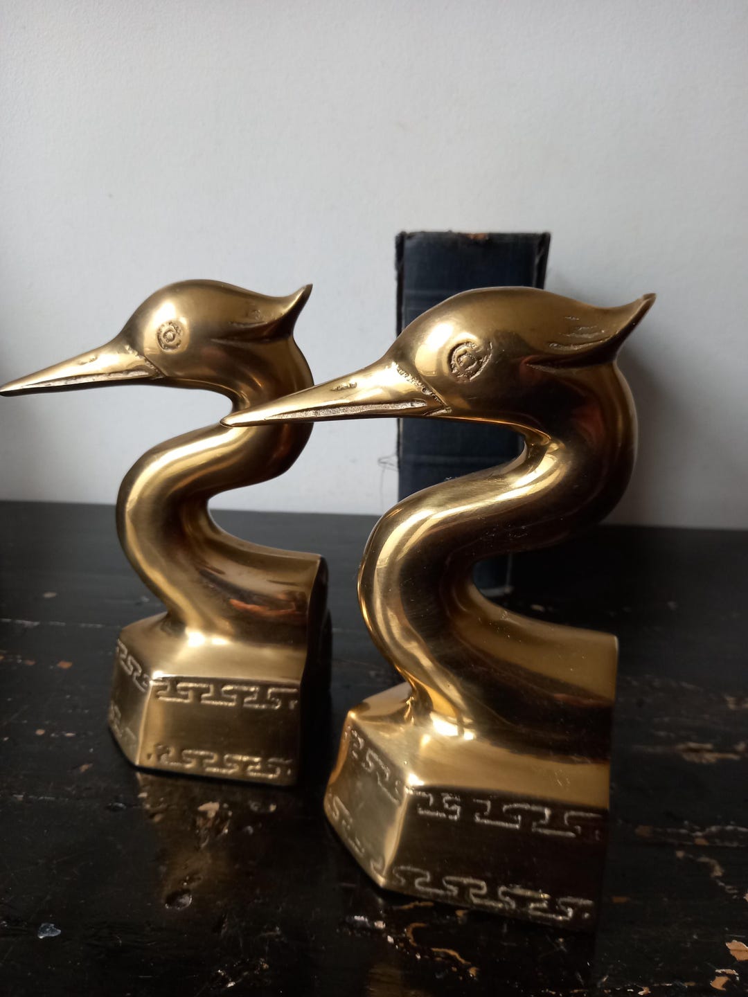Mid Century Modern Exquisite Elegant Solid Brass Bookends,heavy Quality ...