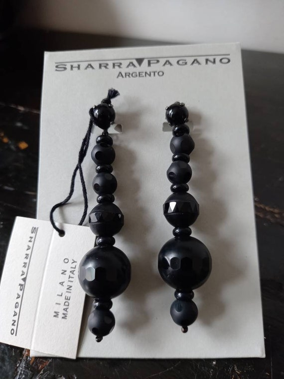 Vintage Sharra Pagano Italian couture dangling ea… - image 4