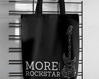 More Than A Rockstar Tote Bag (Black)