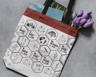 Eco-friendly *NO MoRe WAsTe* Tote Bags (White)