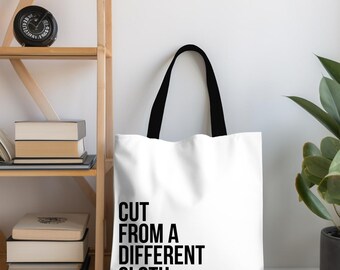 Eco-Friendly Tote Bags, Cut From A Different Cloth Tote Bags (White)