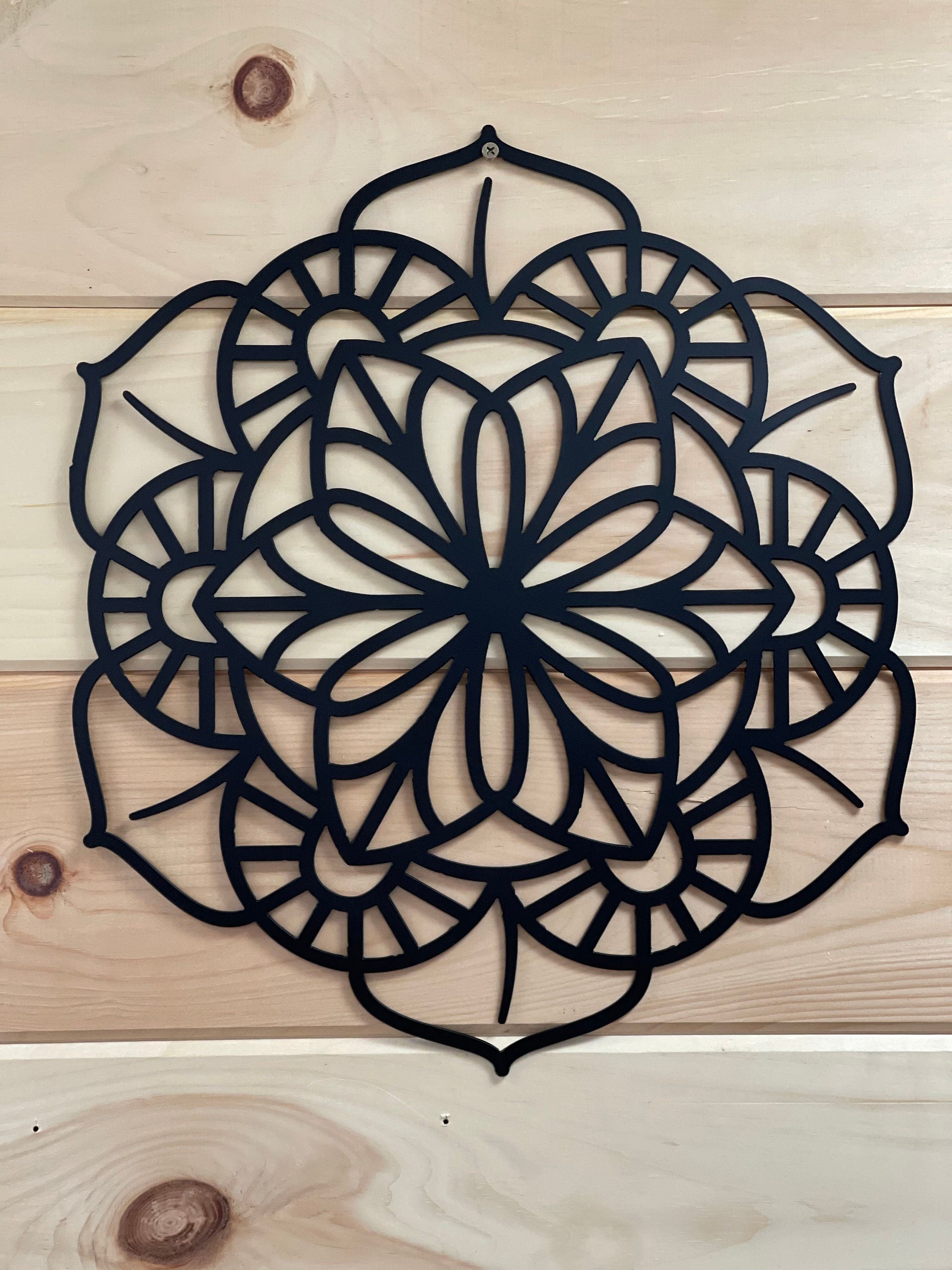 Mandala Kaleidoscope Metal Art Mandala Metal Art Flower - Etsy