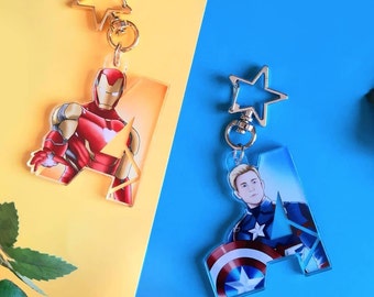 Captain America and Iron Man Keychain