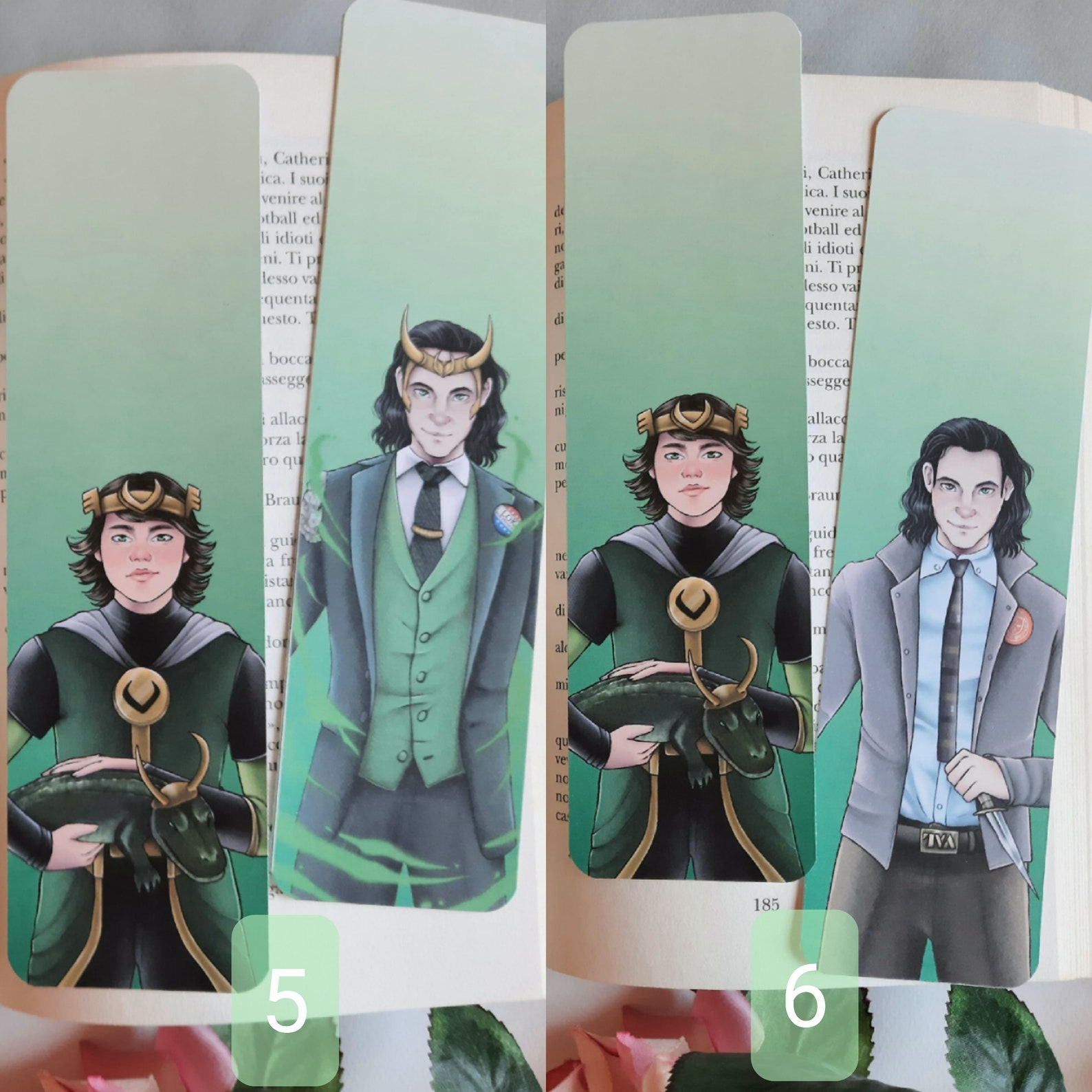 Loki Bookmarks | Etsy