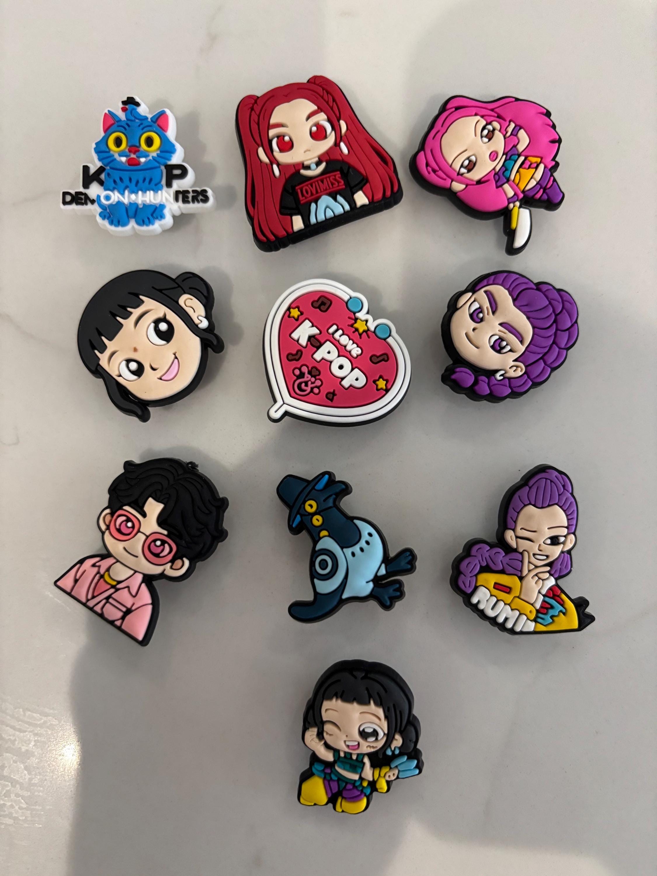 K-pop Demon Hunter Croc Charm Set X 10 Jibbetz,,kpop Merch