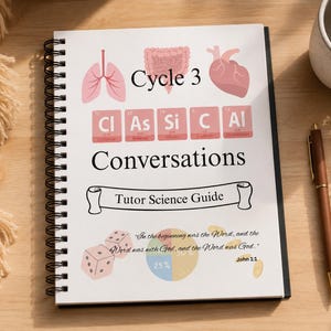 Cycle 3 Science Tutor Guide Cover | Classical Conversations Canva Template (Digital Download)