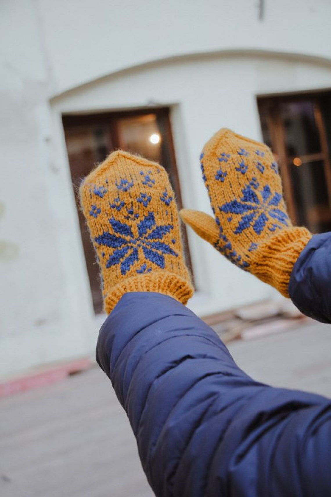 Handknit Norwegian Mittens Mitten Pattern Knitting Pattern Etsy