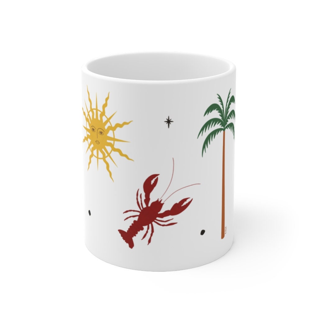 Mug en Céramique L' Écrevisse/Mug - Illustration Maison