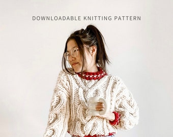 Heart and Soul Jumper | PDF Digital Download | Knit Cable