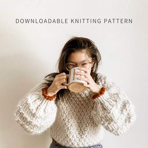 Knitting Pattern: Stockinette Jumper Beginner Friendly - Etsy