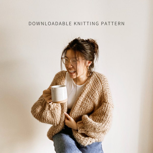 Knitting Pattern the Softie Cardigan PDF ENGLISH Digital Download ...