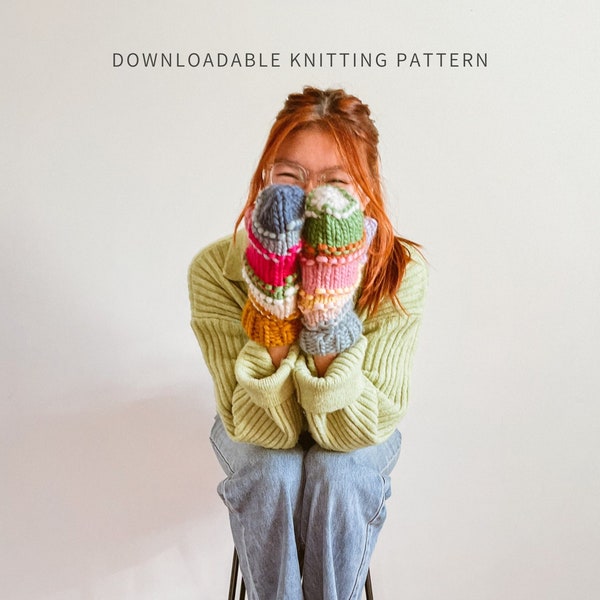 Zero to Hero Mitts | Digital Download | Knit Mittens Pattern |  Chunky Knit Mittens Pattern | Basic Mittens Pattern | Bulky Mittens