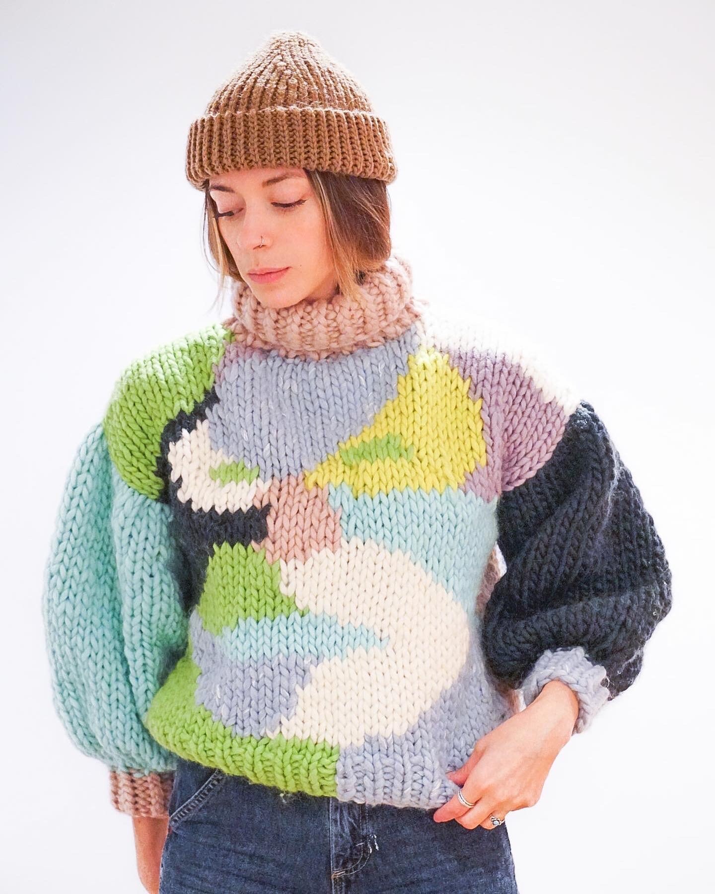 In Your Face Jumper Knitting Pattern | PDF Digital Download In Your Face Jumper Knitting Pattern | PDF Digital Download