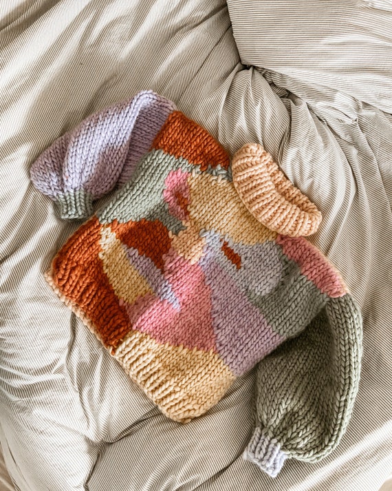In Your Face Jumper Knitting Pattern | PDF Digital Download In Your Face Jumper Knitting Pattern | PDF Digital Download