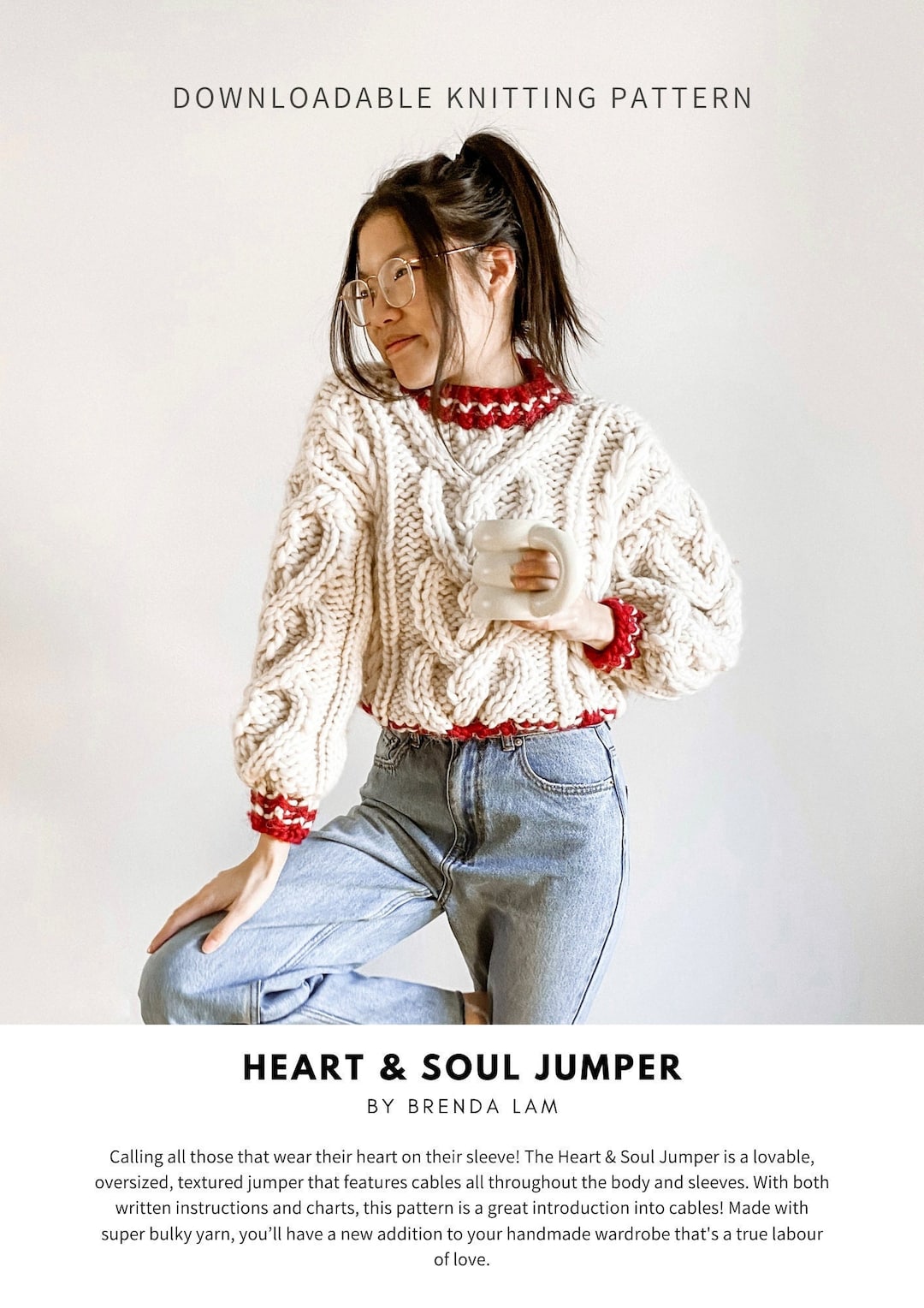 nknit Heart pattern pullover sweat カーキ nknit Heart pattern pullover sweat カーキ nknit Heart