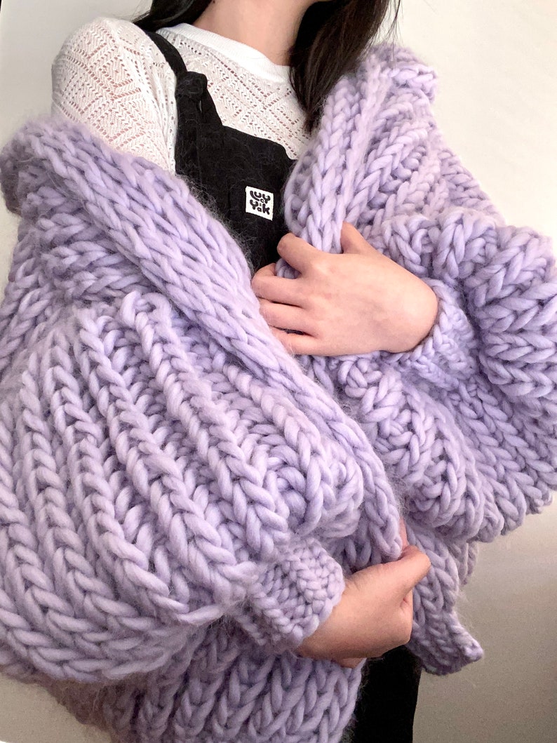 Marshmallow Cardigan Digital Download Chunky Hooded Knit - Etsy