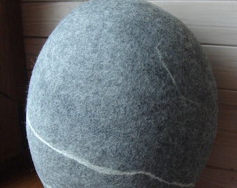 Always Happy To Make Gray Felted Pillow "Pebble" To 0rder LARGE MEDIUM SMALL