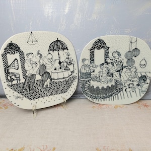Bjorn Wiinblad Nymolle Denmark Wall Plates, Wall Decor