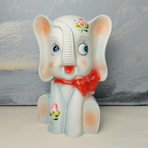 Elephant Coin Bank, Piggy Bank, Elephant Figurine
