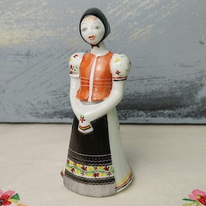 Hollohaza Hungary Woman Figurine, Girl figurine