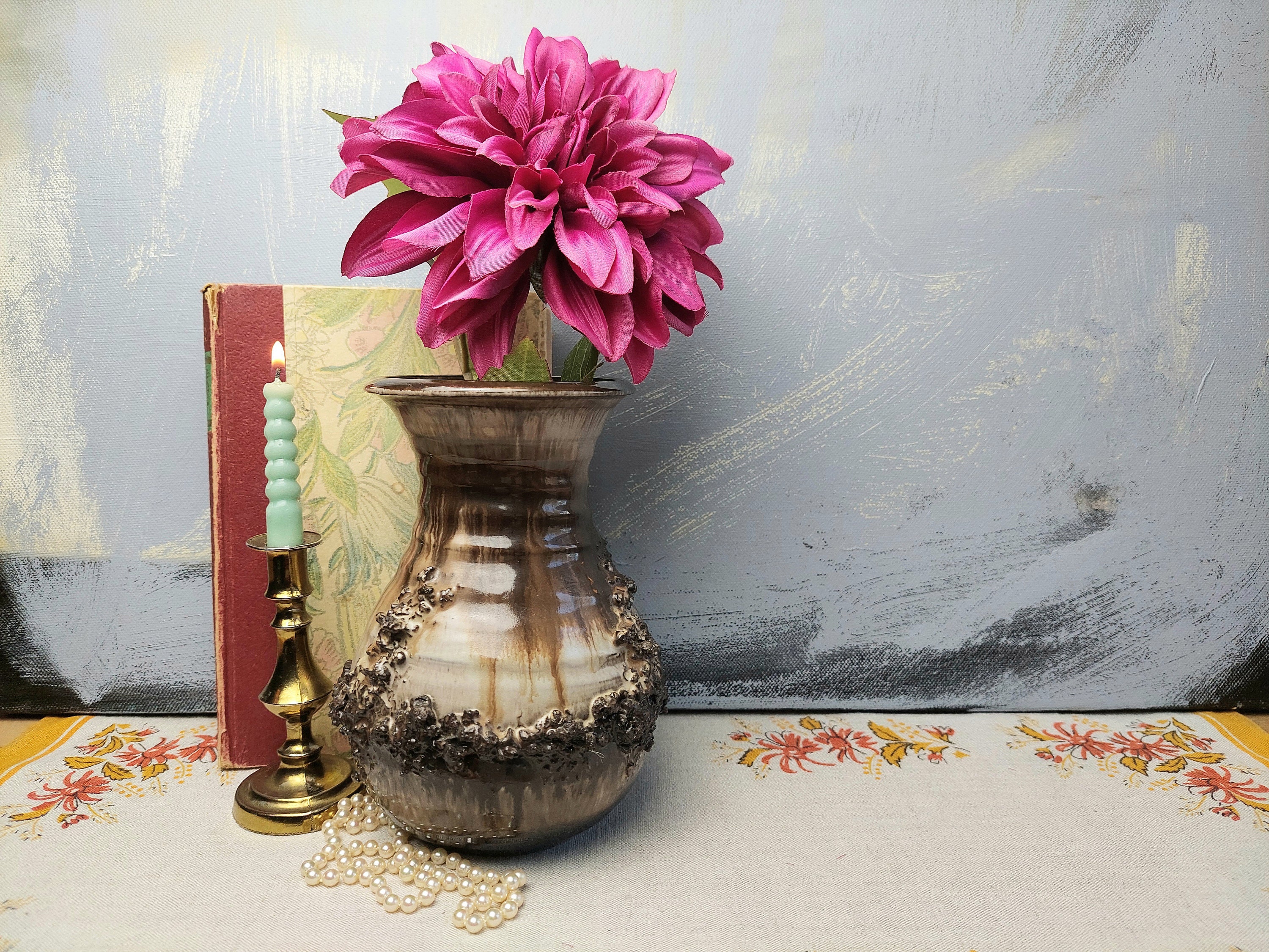 Glit Iceland Lava Vase, Pottery Vase - Etsy