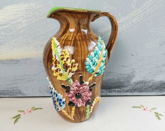 1960年代のFratelli Fanciullacci陶器の水差し、イタリア製ミッド