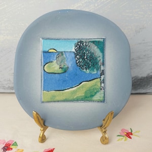 Arabia Finland Small Summer Wall Plate, Helja Liukko-Sundstrom, Trinket Dish, Wall Decor