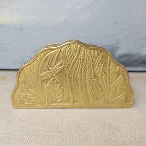 Porta tovaglioli in ottone a forma di libellula, piccolo porta lettere