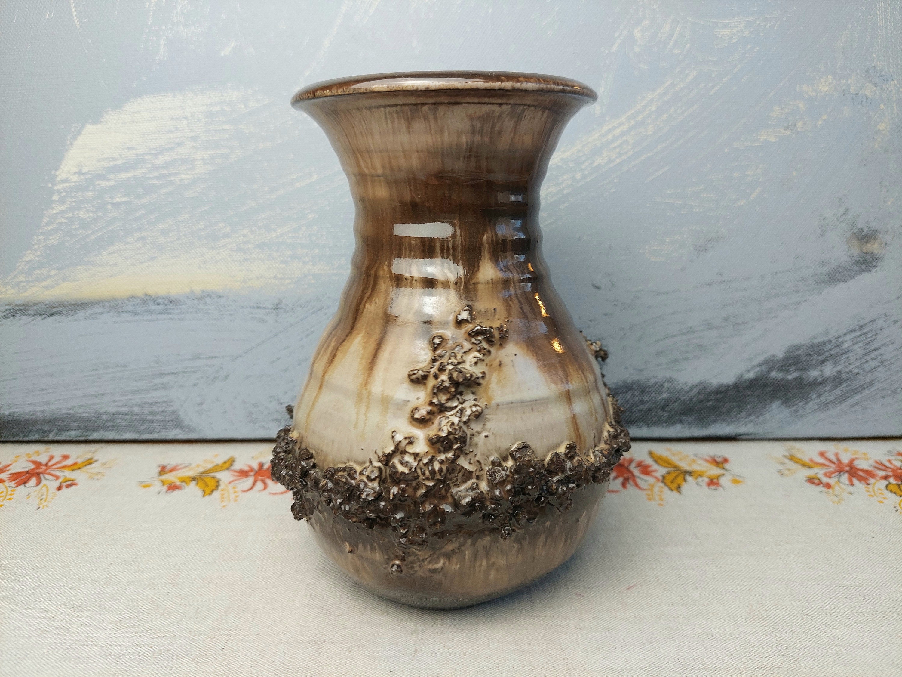 Glit Lava フラワーベース 花瓶 アイスランド ヴィンテージ Glit Iceland Lava Vase, Pottery Vase - Etsy