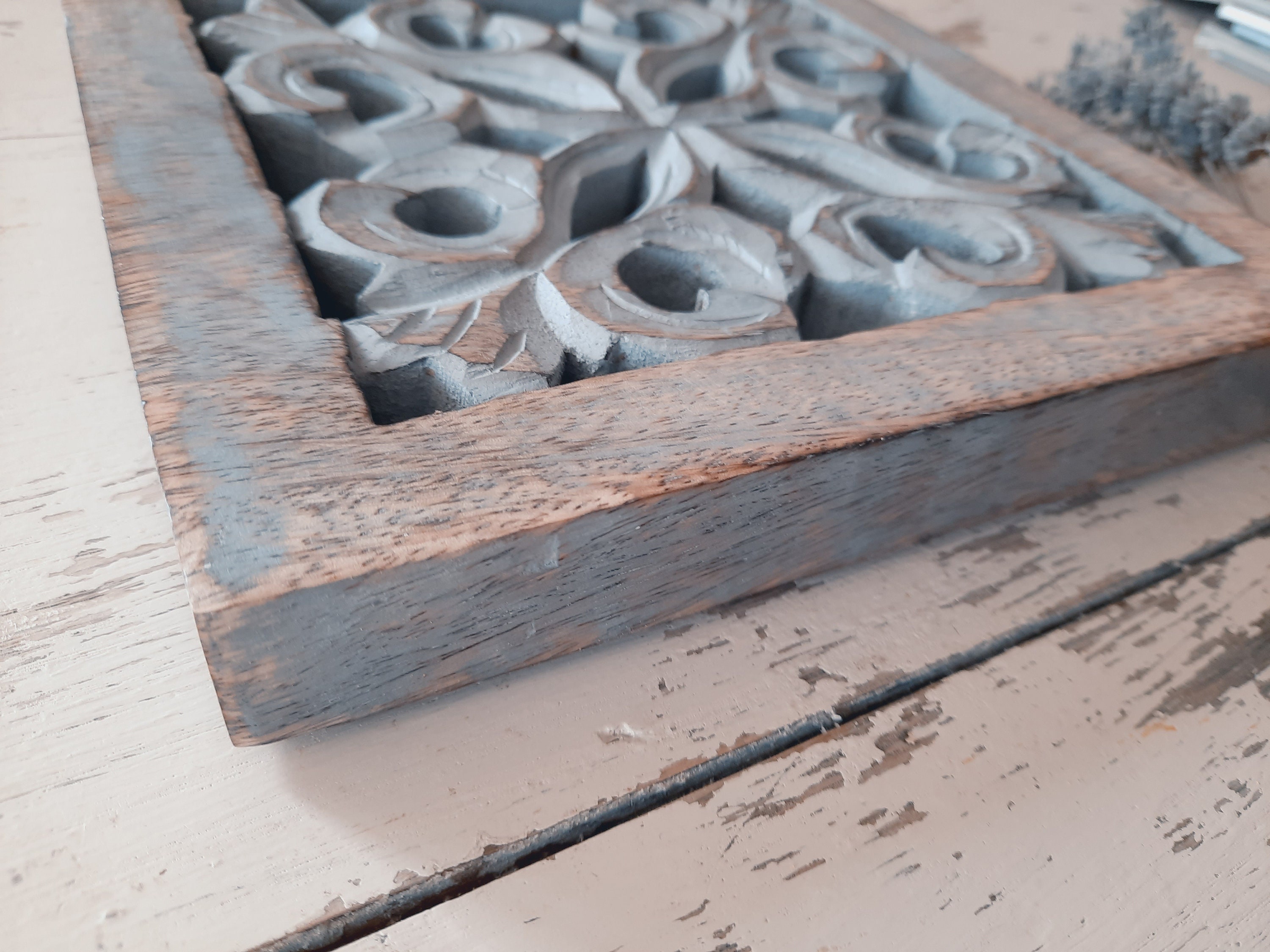 Rustic decorative Wooden trivet Etsy