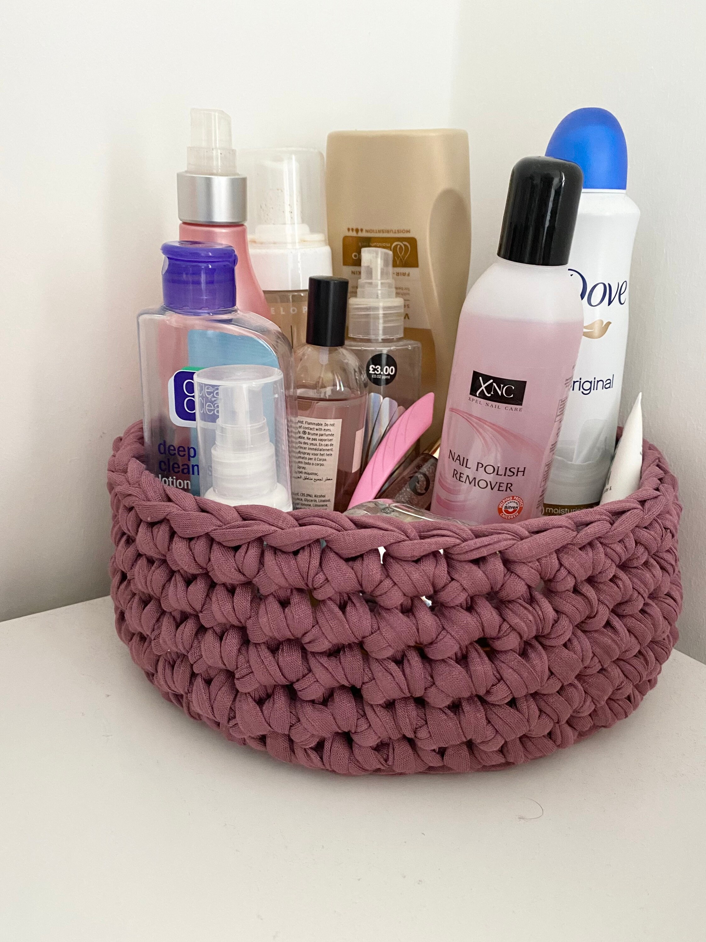 Handmade Storage Basket Makeup Brush Pot Crochet Basket Etsy