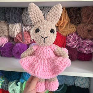 Brooklyn Bunny Pattern, Bunny Crochet Pattern, Easter Crochet Pattern, Low sew bunny