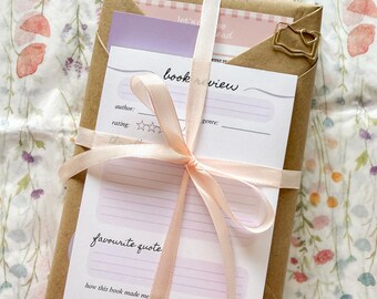 Blind Date Book Box, Cosy Reading Bundle, Mystery Preloved Book, Tea, Bookmark, Review Pad