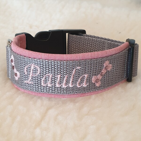 Dog collar with name