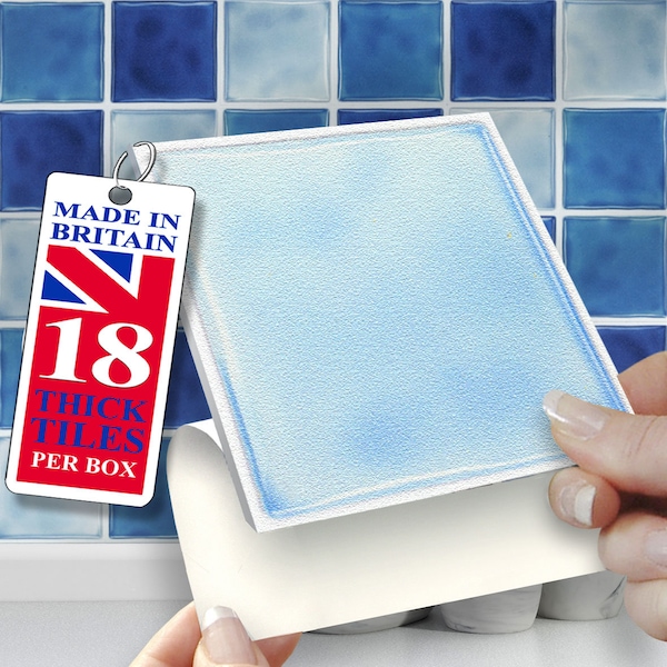 Blue Tile Stickers Etsy