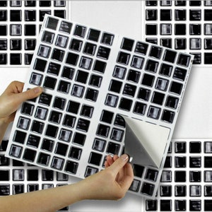 Naklejki winylowe do przyklejania na płytki 6"x6" do płytek kuchennych i łazienkowych