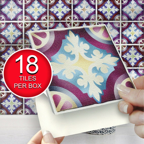 Self Adhesive Wall TileEasy Fit Peel /& Stick Pk of 18 Black 4/"x4/" Tiles
