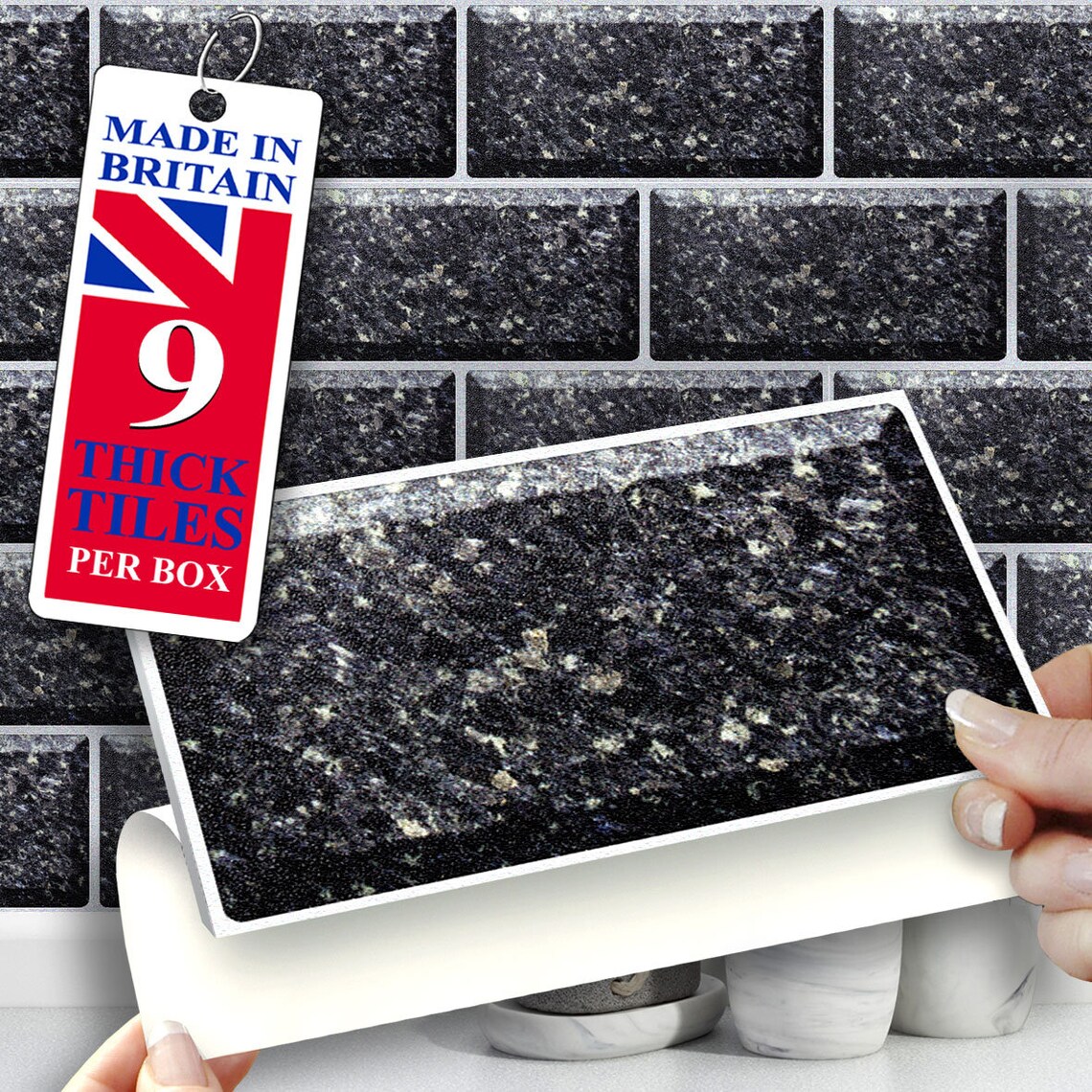 8x4 Wall Tile Stickers Self Adhesive SOLID / Etsy UK