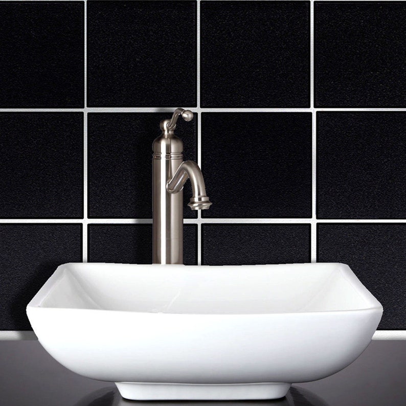 4x4 Wall Tile Stickers Self Adhesive SOLID / Etsy