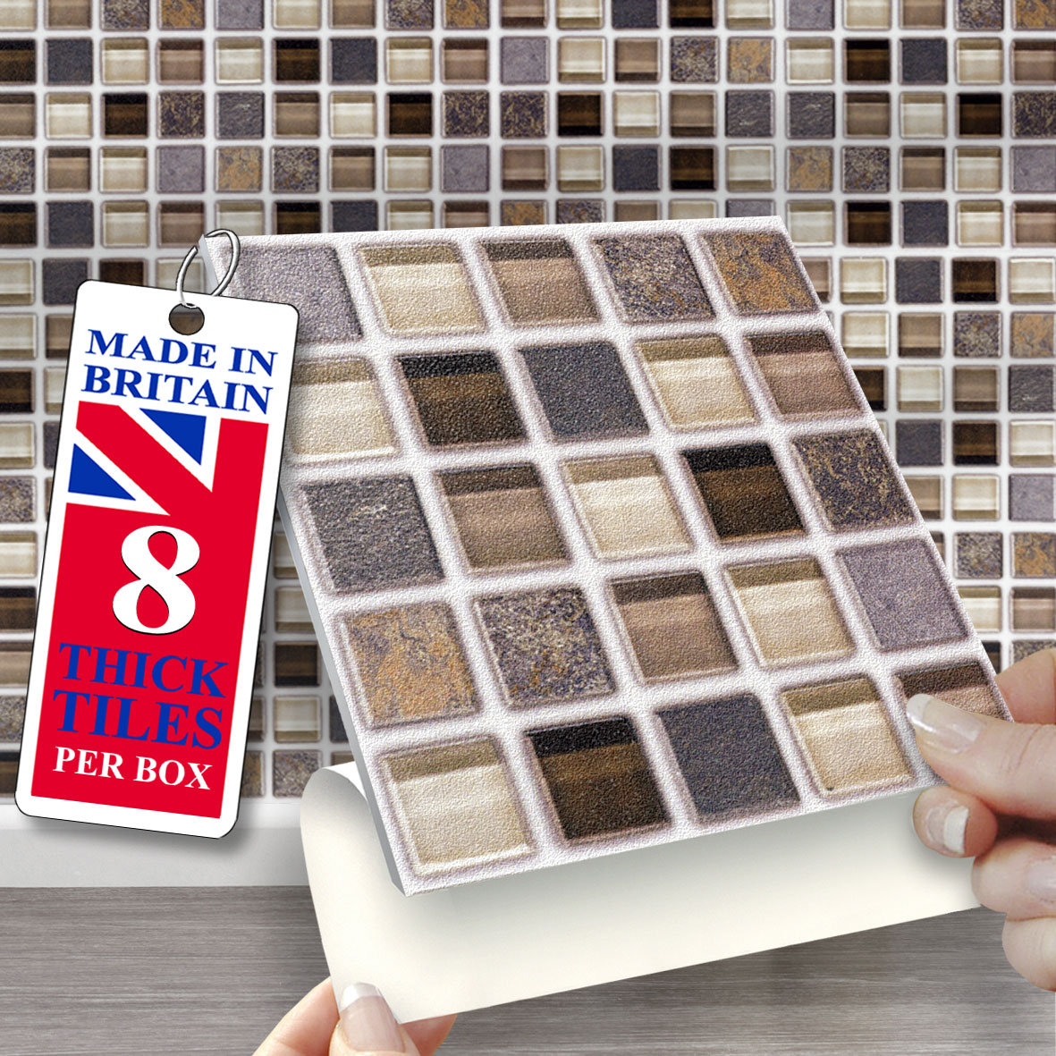 Self Adhesive Glass Mirror Mosaic Tiles 1652 Pieces of 5mm Square Tiles UK  SELLER 