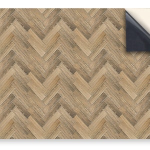 DOLLS HOUSE WALLPAPER Self Adhesive, 1/12th Scale Vinyl Sheet Light Herringbone  No.115 Larger than A4 Will Not Tear