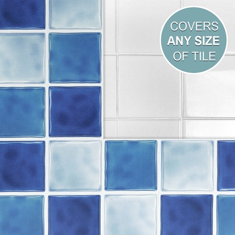 4x4 Wall Tile Stickers Self Adhesive SOLID / Etsy
