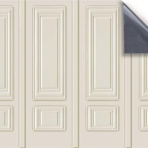 DOLLS HOUSE WALLPAPER Self Adhesive, 1/12th Scale Vinyl Sheet No. 152 Wall Panels Ivory Larger than A4 Will Not Tear