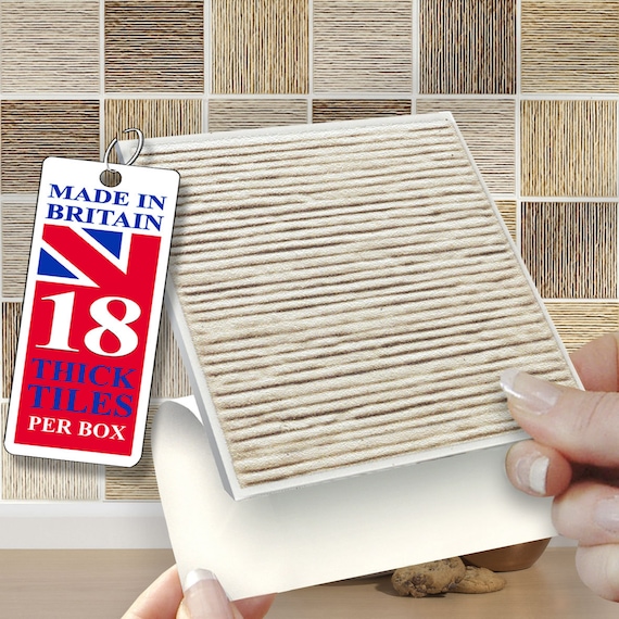 4x4 Wall Tile Stickers, Self Adhesive, SOLID / THICK, Stick on