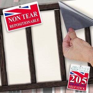PUPPENHAUS TAPETE Selbstklebend, 1/12th Scale Vinyl Sheet No. 206 Wand und Balken 1 größer als A4 wird nicht reißen